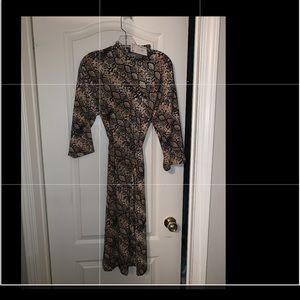 BNWT Zara Snake Print Dress